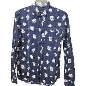 Club Monaco Slim Fit Floral Button Down Shirt XS NWT Long Sleeve